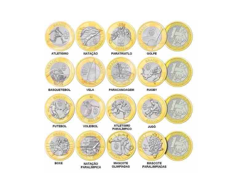 moedas 1 real olimpiadas