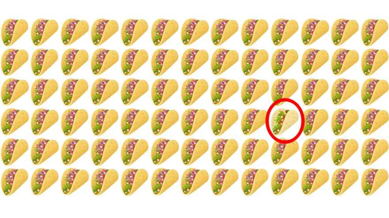 Encontre o taco diferente