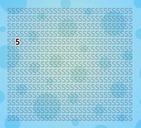 Identificação do número '5'