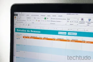 Planilha do Excel.