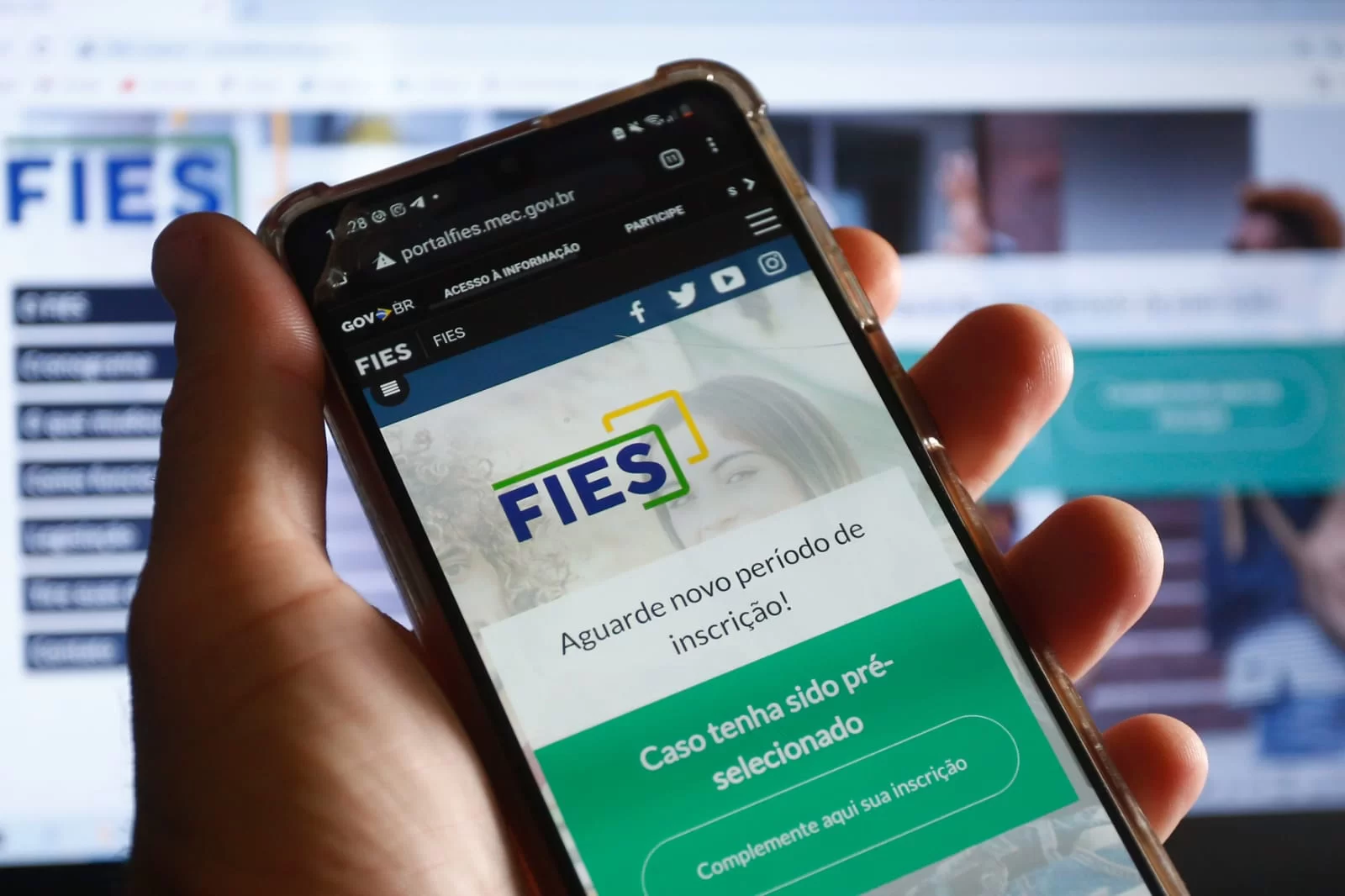 Estão abertas as inscrições para as vagas remanescentes do Fies 2023. Imagem: Reprodução