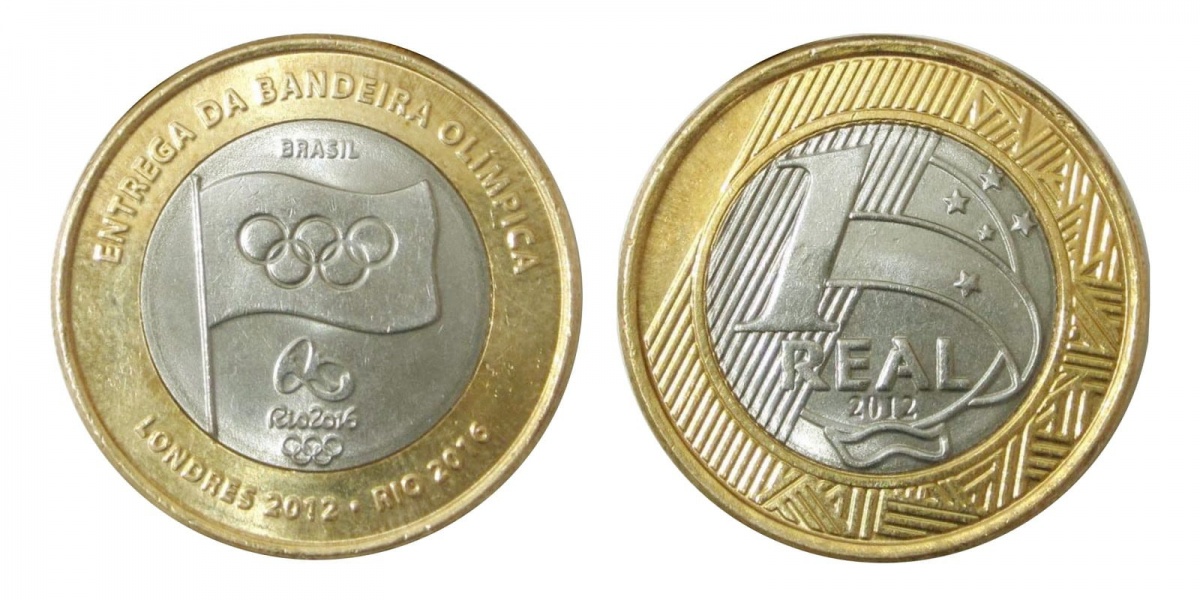 Moeda de 1 real das olímpiadas
