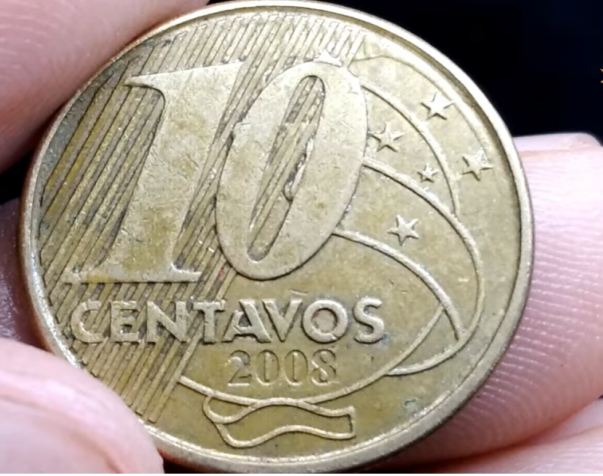 Você pode ter em casa: Descubra o valor surpreendente da MOEDA de 10 CENTAVOS de 2008