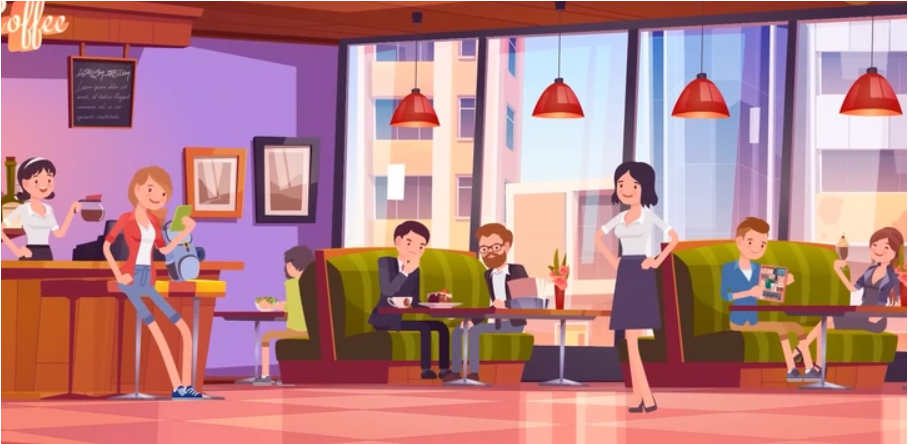 espiões no café