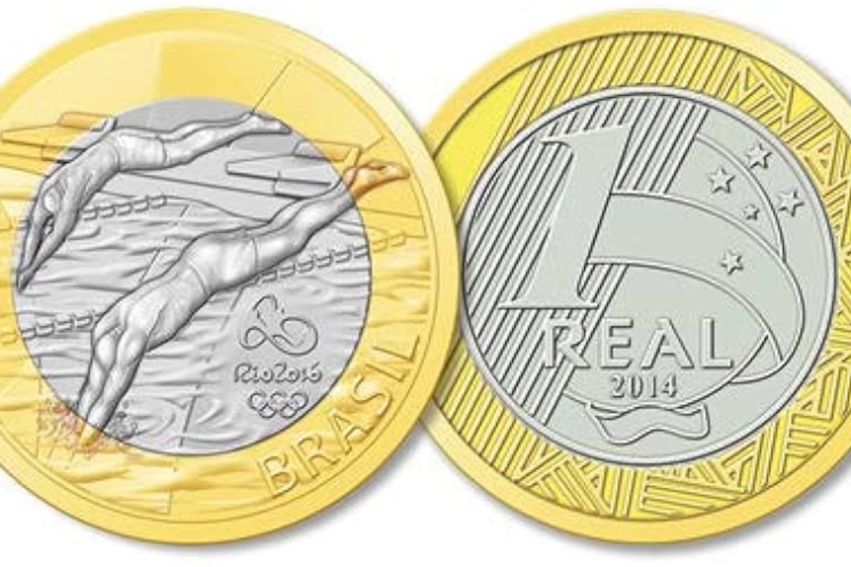 QUANTO VALE a moeda de 1 Real das Olimpíadas 2016 natação?
