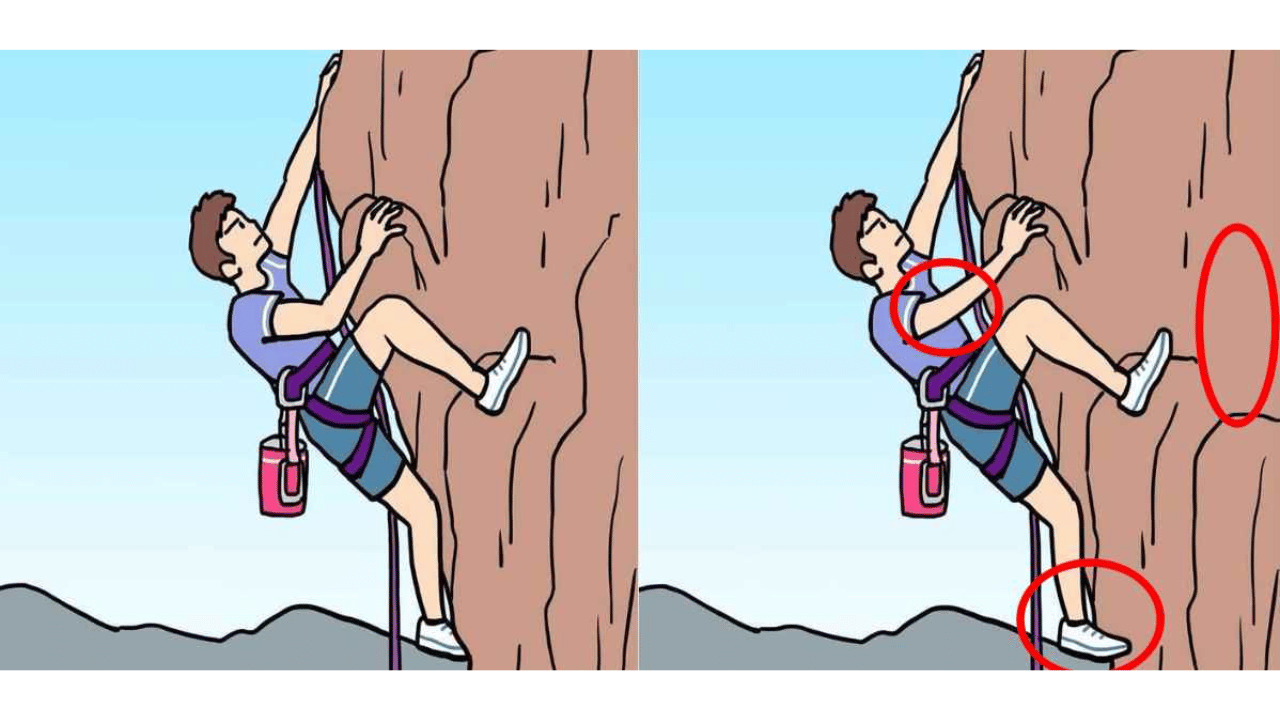 homem escalando