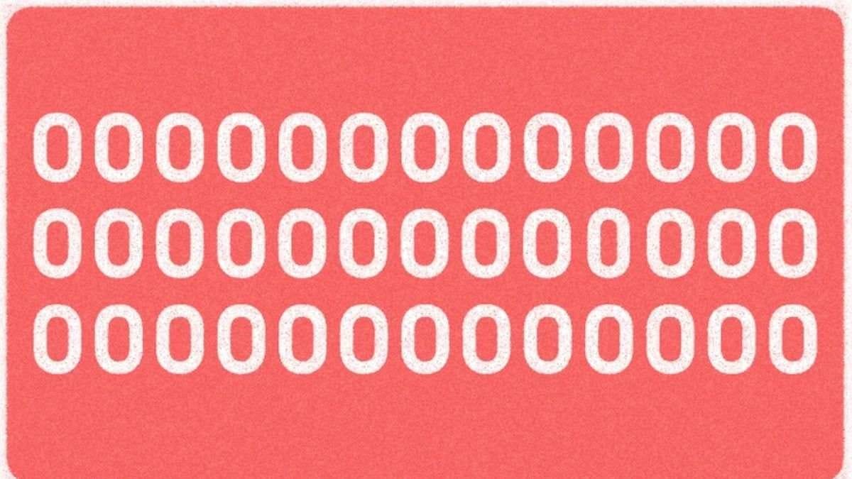 Visão cansada? Veja se consegue encontrar o número 0 em menos de 10 segundos!