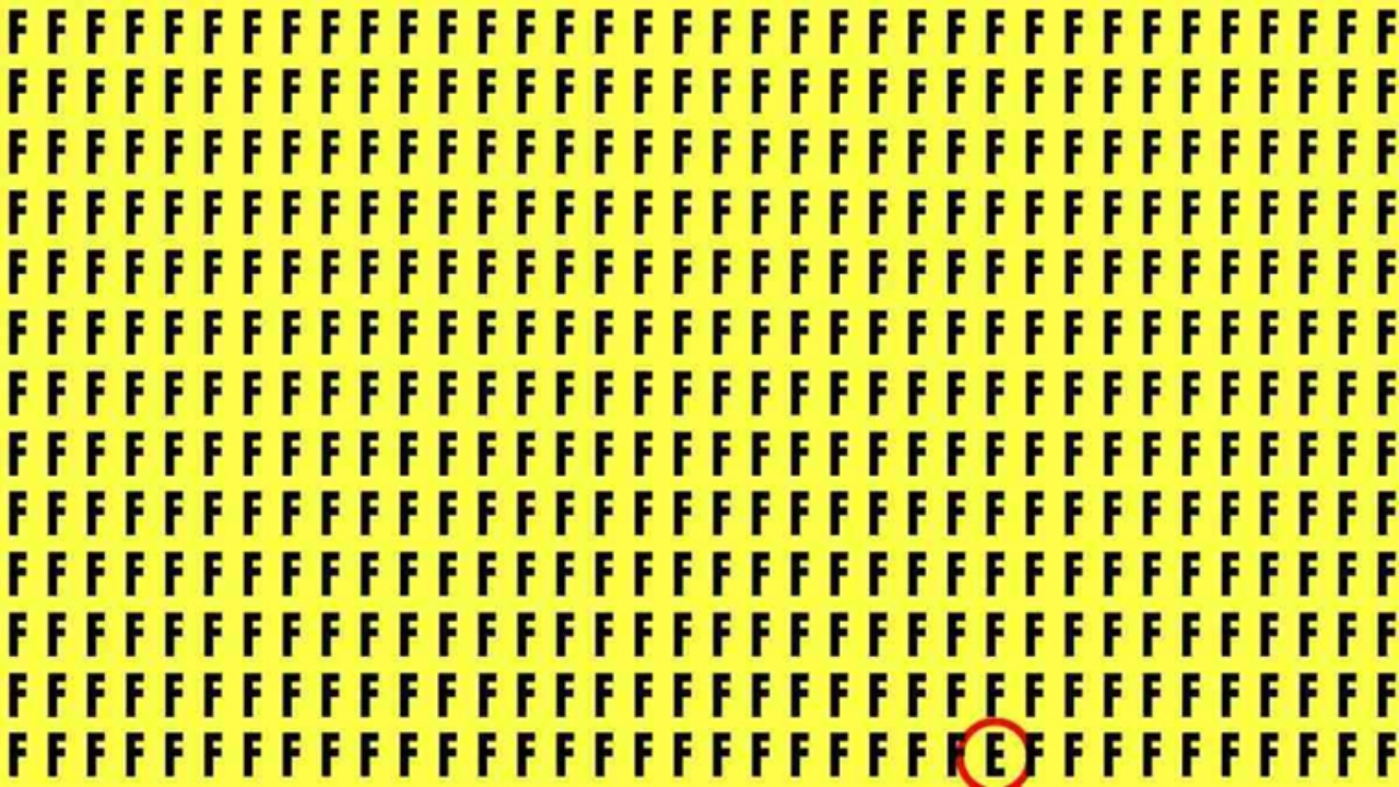 Identifique a letra 'E'