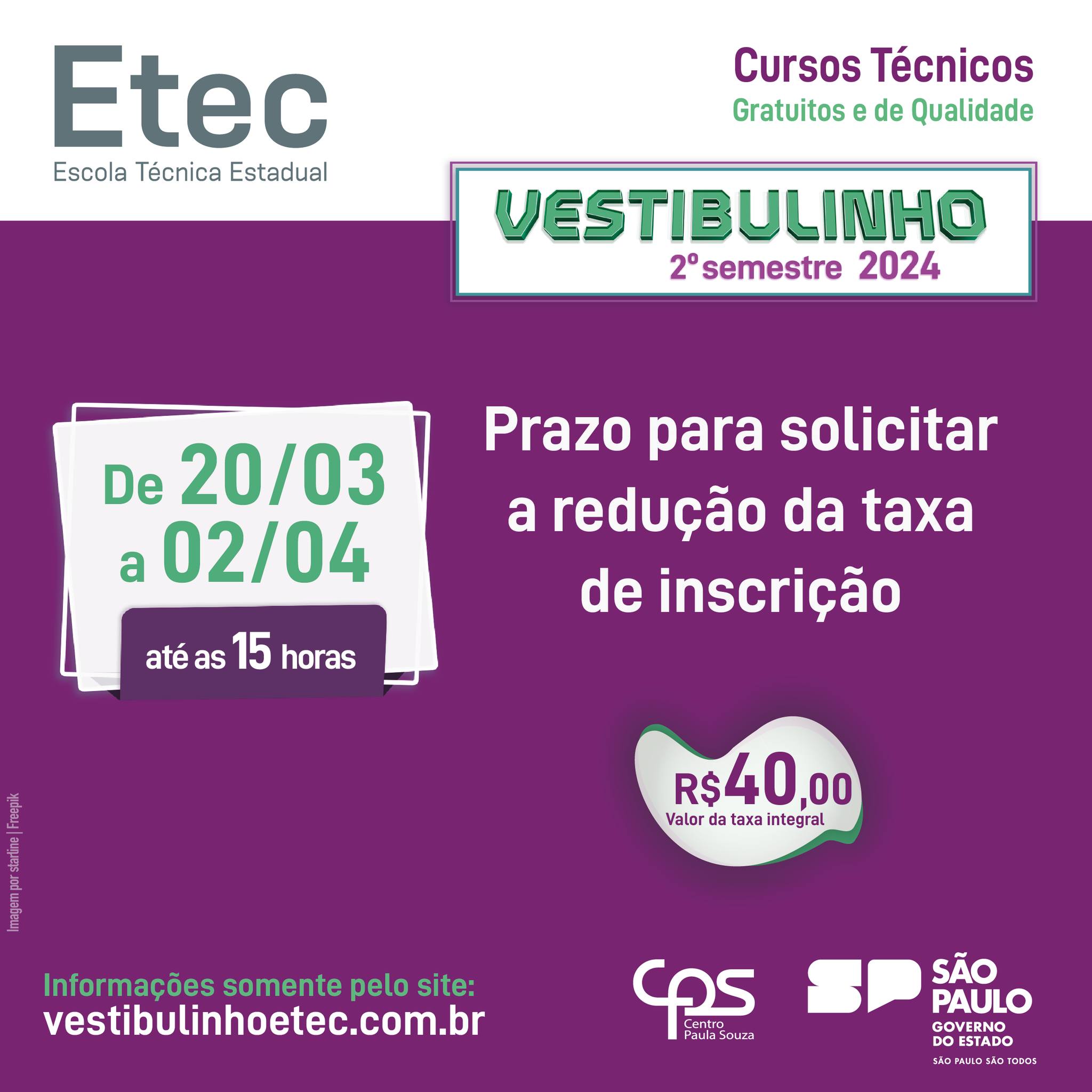 Vestibulinho Etecs 2024/2