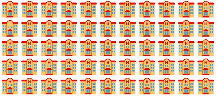 Teste de acuidade visual: Encontre o hospital diferente em apenas 10 segundos