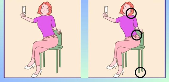 Jogo das diferenças: Encontre 3 erros entre as imagens da selfie em menos de 10 segundos