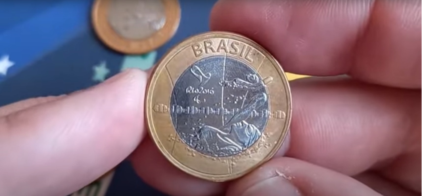 Moeda 1 real natação paraolímpica 2016