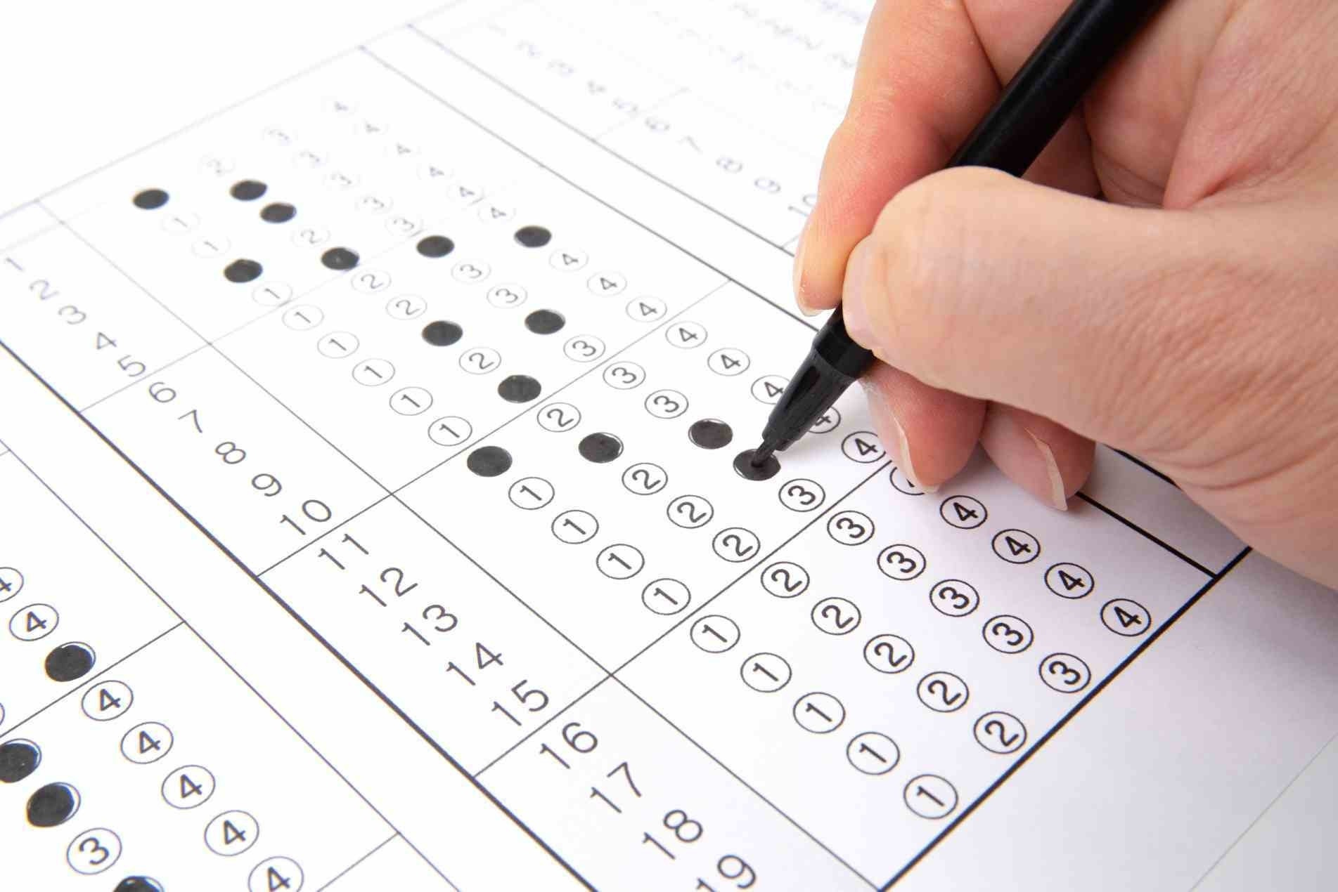 Questões de múltipla escolha são tradicionais em concursos. Imagem: Depositphotos.com
