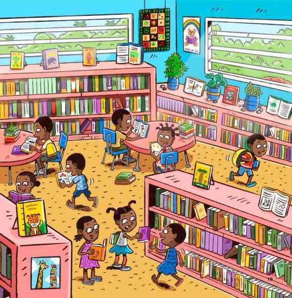 Onde está o pente na biblioteca? Imagem: Pinterest/Reprodução.