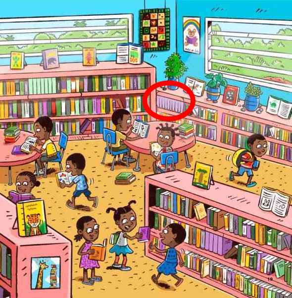 Pente encontrado na biblioteca.