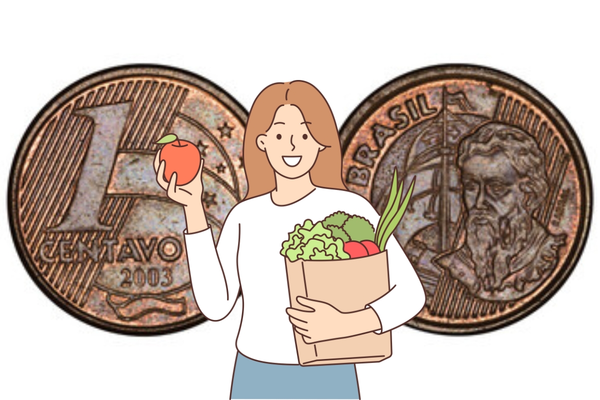 Moedinha de 1 centavo QUASE não é vista mais, MAS VALE as compras do mês; confira detalhes HOJE (24)