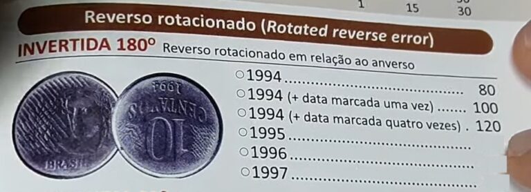 Você sabe quais são as moedas de 10 CENTAVOS que valem R$ 300?