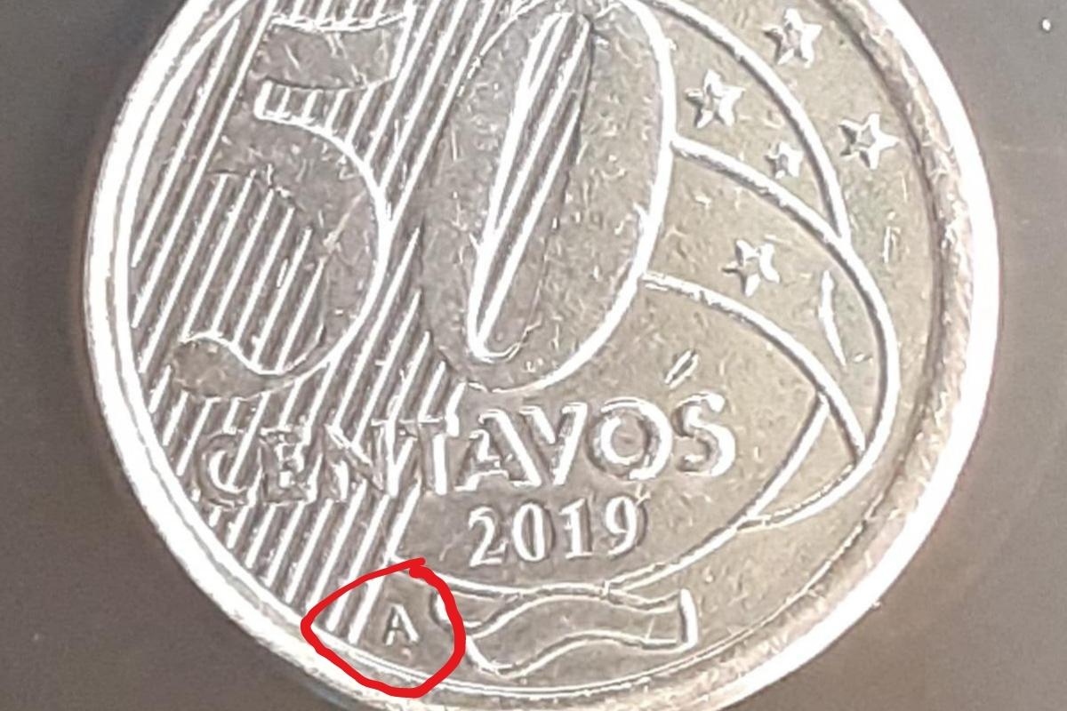 50 centavos Letra A