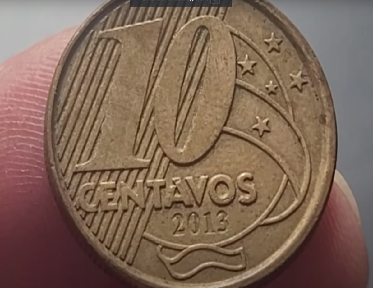 Moeda 10 centavos 2013