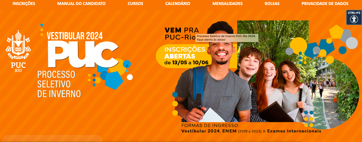 Vestibular de Inverno PUC-Rio 2024