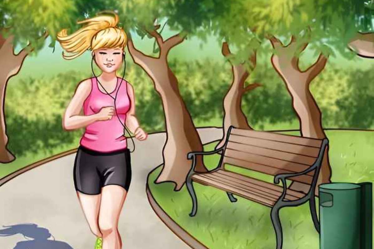 Encontre o erro no cenário da corrida. Imagem: Bright Side/Reprodução.