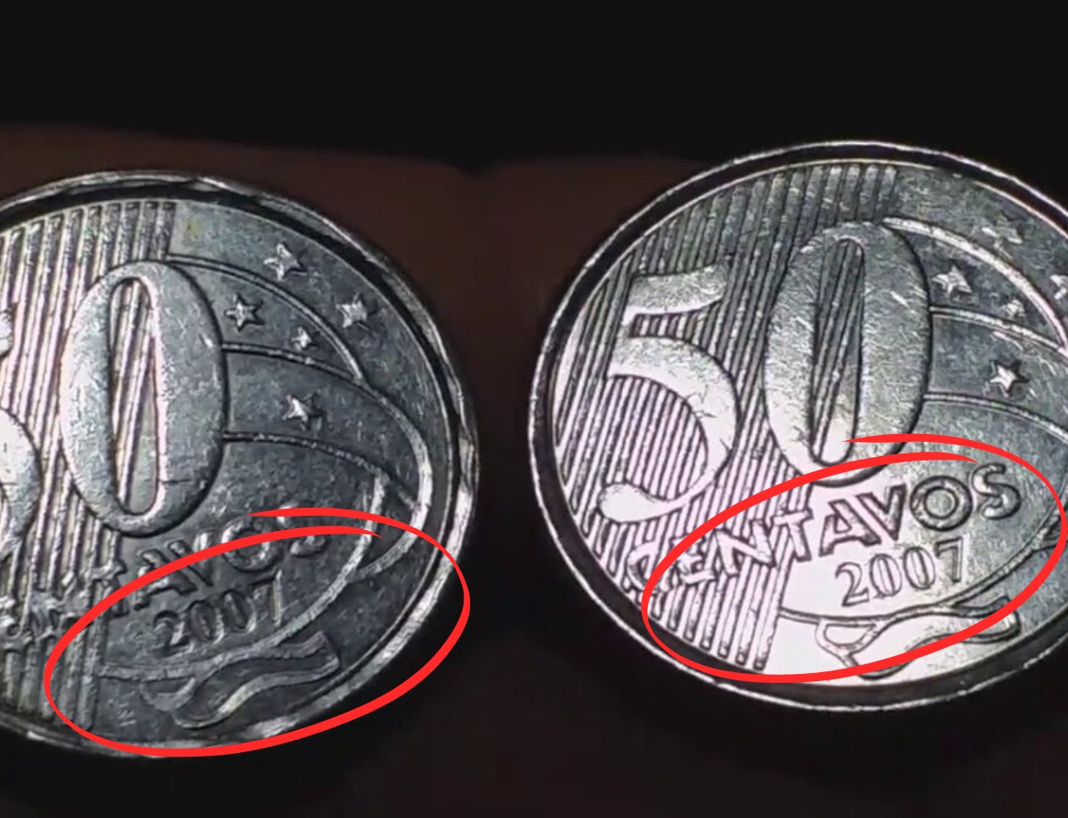 ERRO pequeno na moeda de 50 centavos pode salvar o CHURRASCO no fim de semana ERRO pequeno na moeda de 50 centavos pode salvar o CHURRASCO no fim de semana