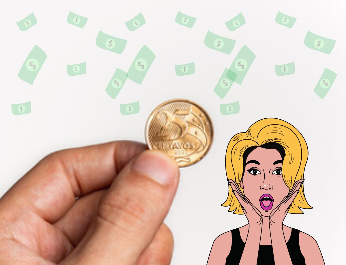 RARIDADE na carteira: conheça as 4 moedas de 25 centavos que podem render uma verdadeira fortuna