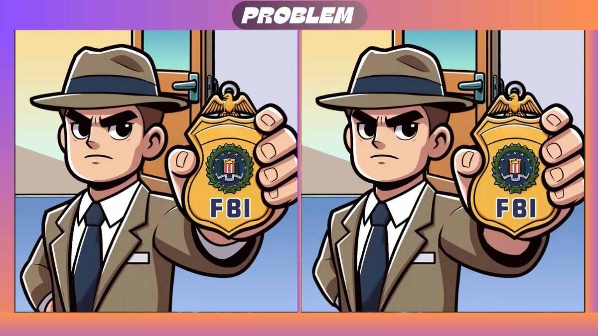 Encontre 3 diferenças no desafio do FBI.
