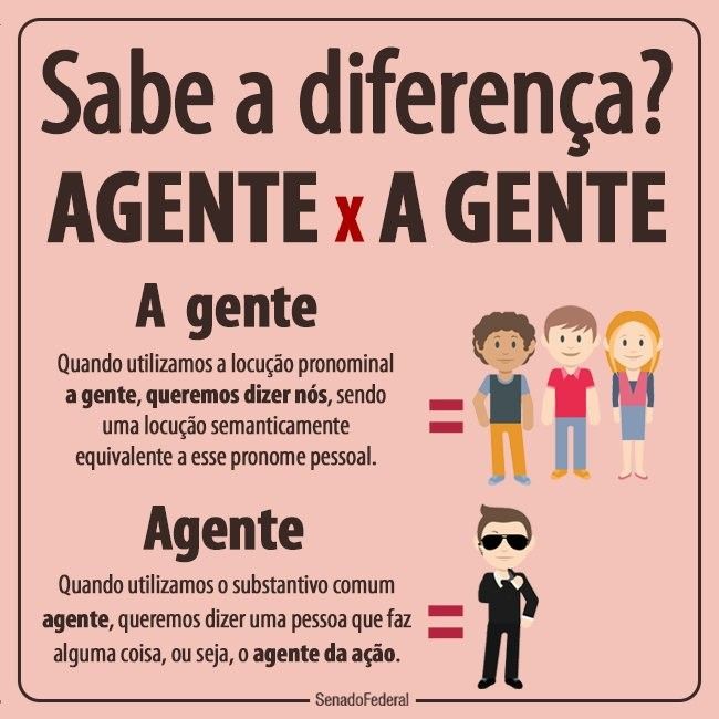 "Agente" ou "a gente"? Entenda a diferença e não erre NUNCA mais