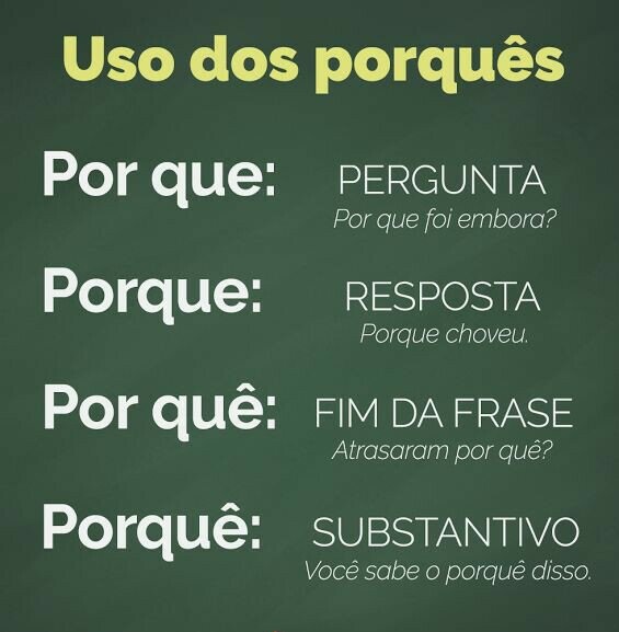 Porque, porquê, por que ou por quê? Aprenda agora como e onde usar cada um!