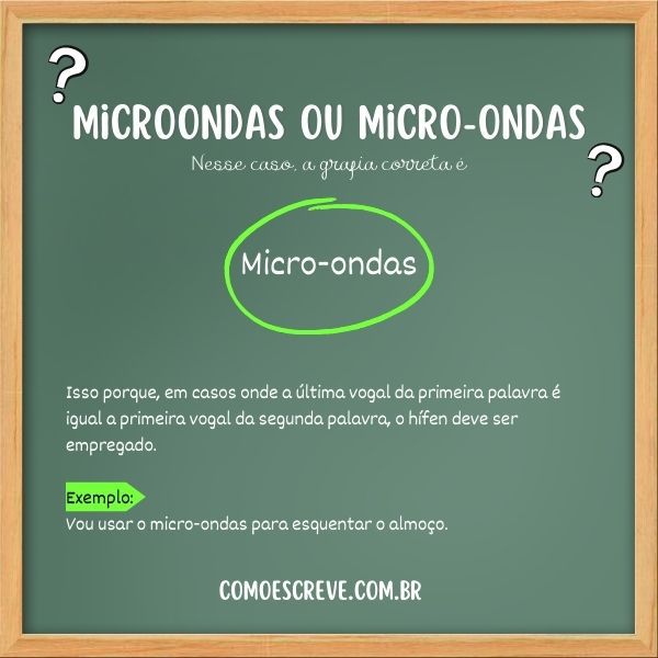 Micro-ondas ou Microondas?