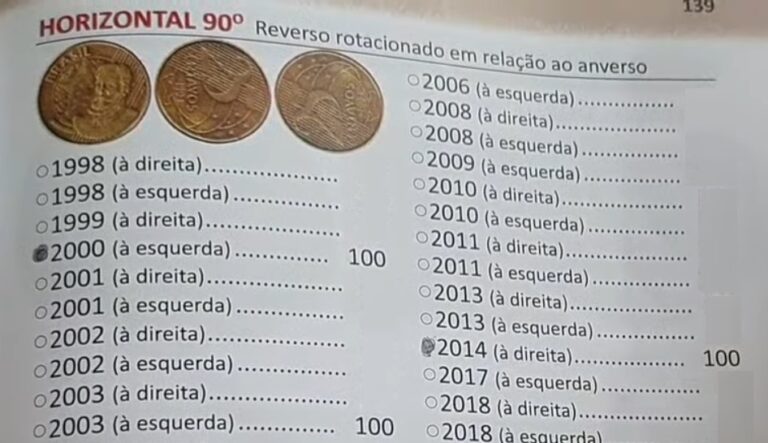 Conheça três moedas de 25 Centavos com o mesmo erro que valem R$ 300 Conheça três moedas de 25 Centavos com o mesmo erro que valem R$ 300