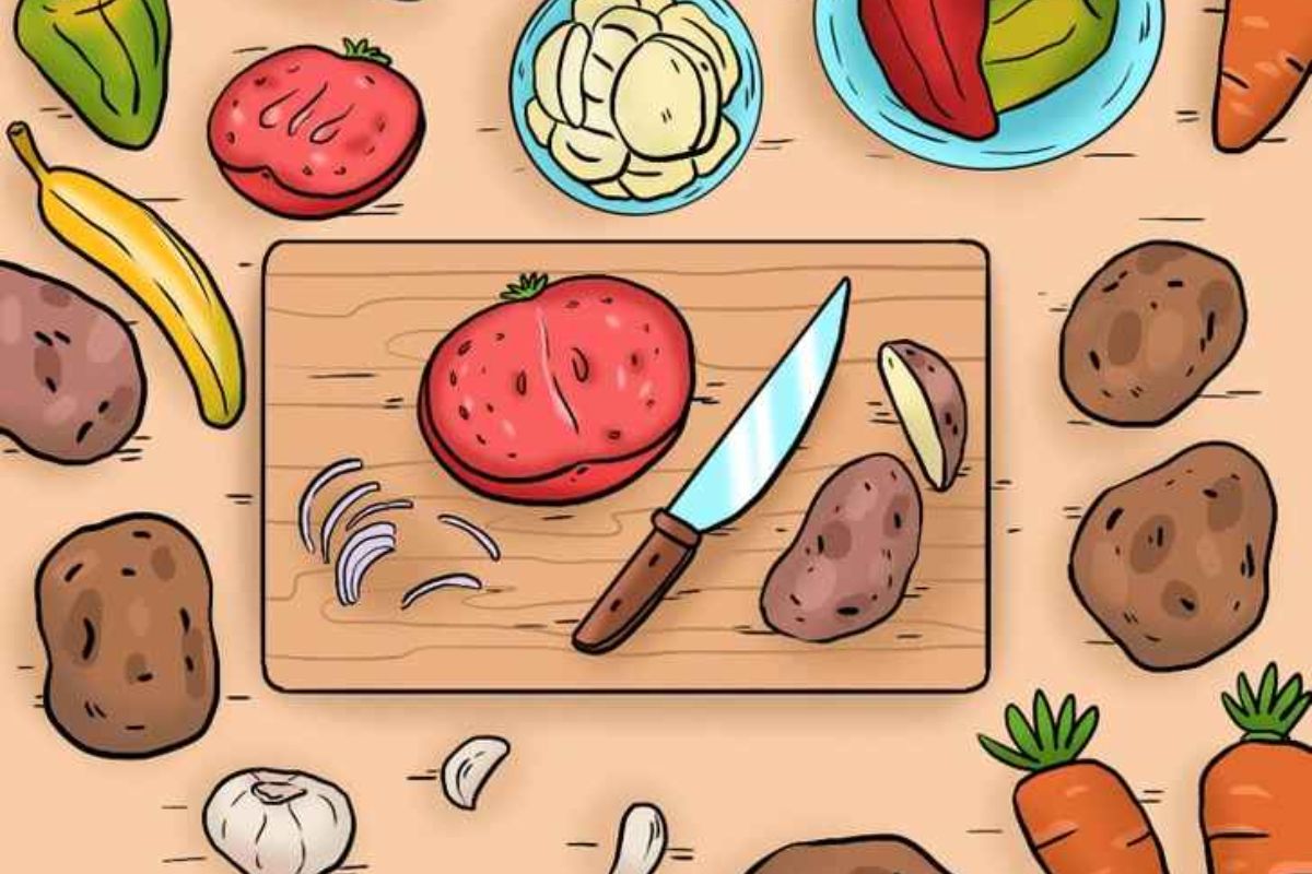 Encontre o erro lógico na imagem da cozinha.