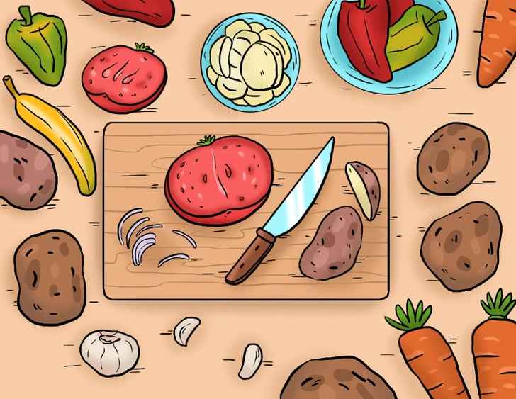 Encontre o erro lógico na imagem da cozinha.