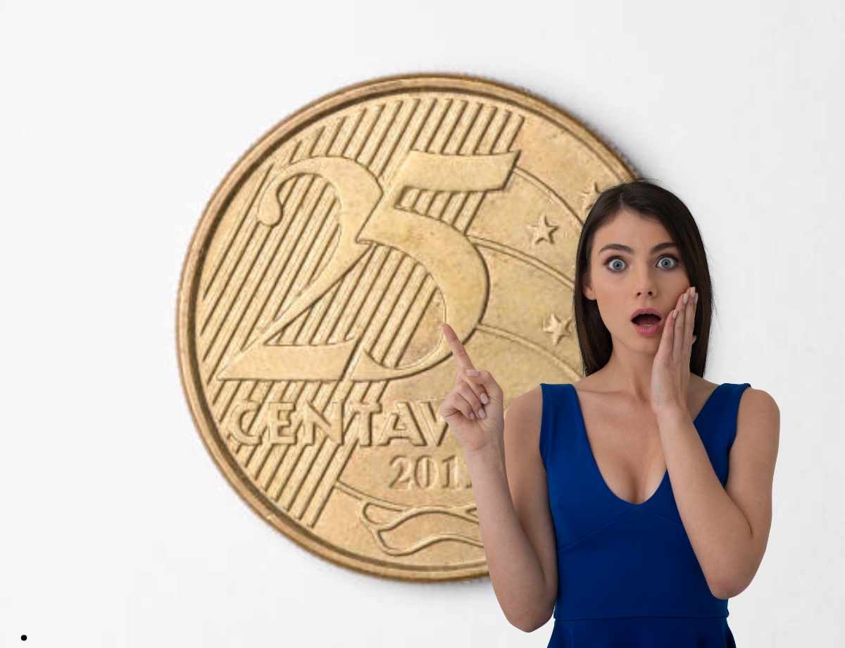 Moeda extraordinária de 25 centavos está sendo MUITO PROCURADA: ganhe R$ 3,5 mil