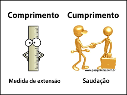 images Dúvidas de Português: "cumprimento" ou "comprimento"? Qual o correto?