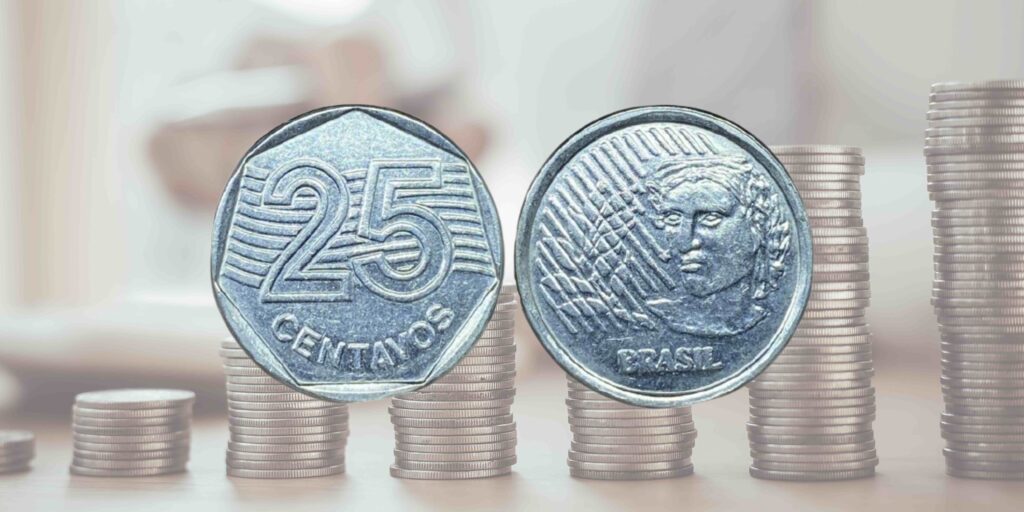 moeda de 25 centavos