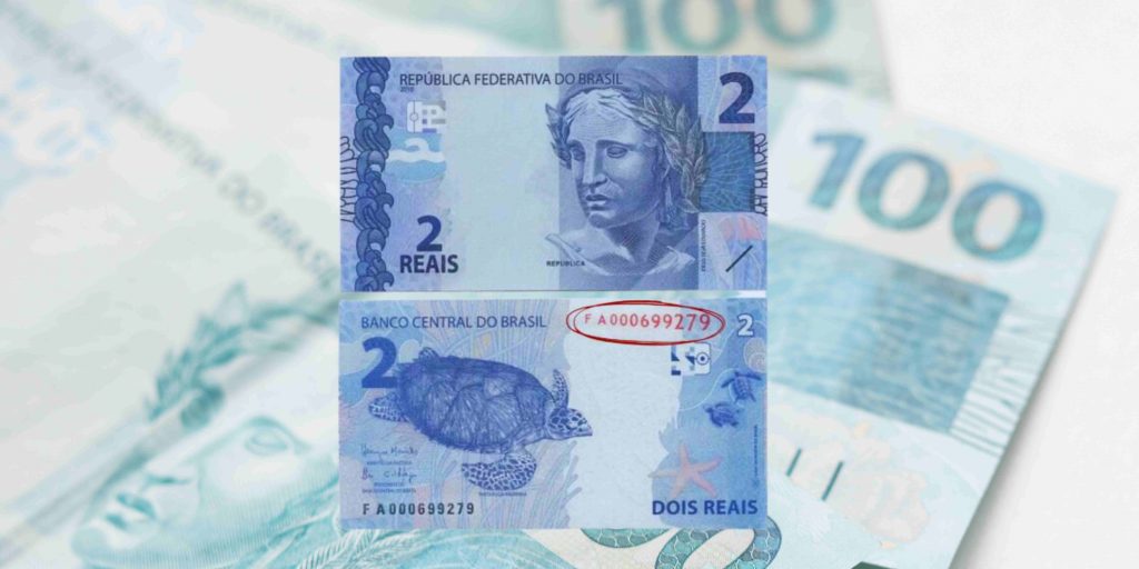 Nota de dois reais Nota de dois reais