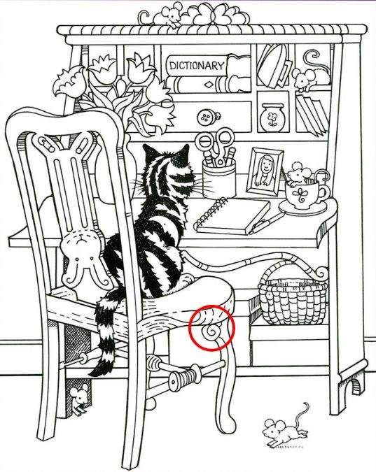 resposta de onde esta o caracol na imagem do gato Resposta de onde está o caracol na imagem do gato.