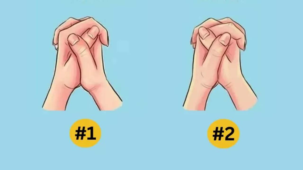 Teste como seu polegar fica ao juntar as mãos!