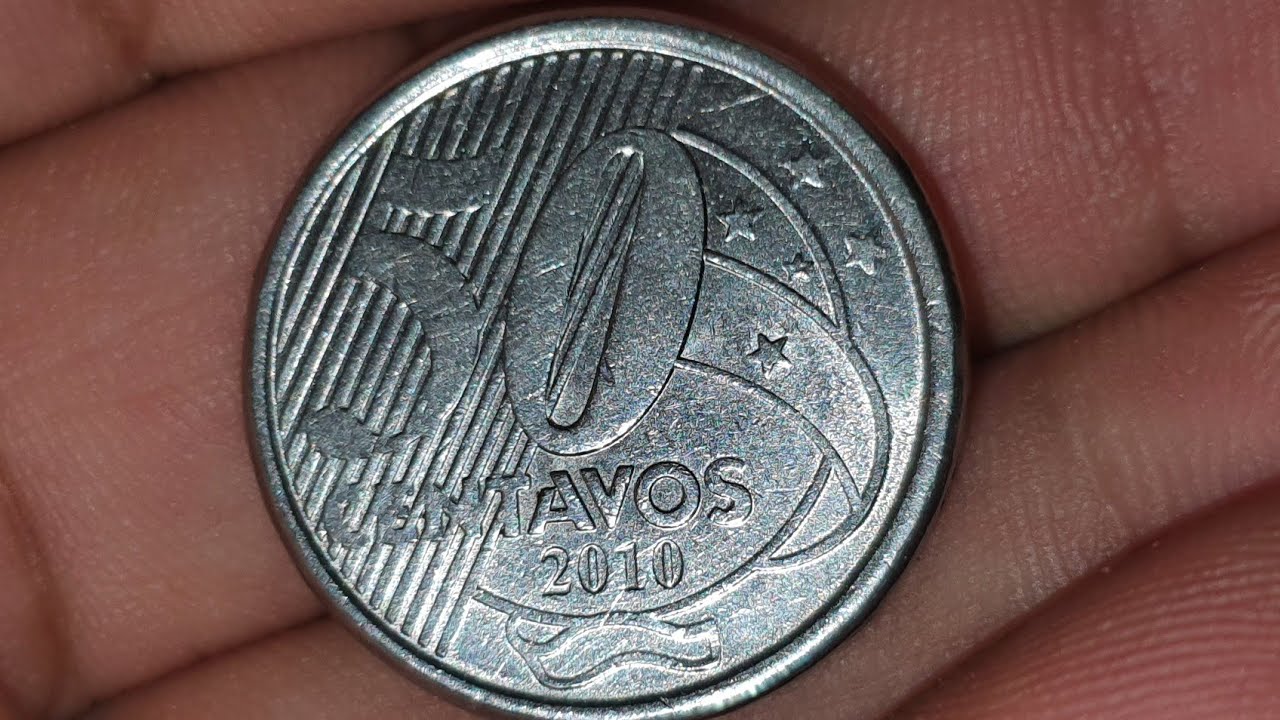 Moeda 50 Centavos Reverso Horizontal