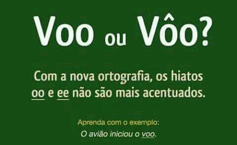 "Voo" ou "vôo"? Como escreve? "Voo" ou "vôo"? Como escreve?
