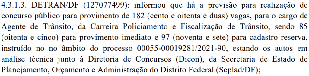 NOVO concurso DETRAN: 182 vagas e salários de R$ 6.437,50 NOVO concurso DETRAN: 182 vagas e salários de R$ 6.437,50