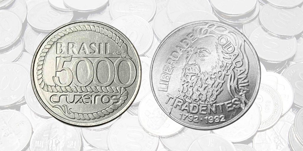 moeda de 5000 Cruzeiros moeda de 5000 Cruzeiros