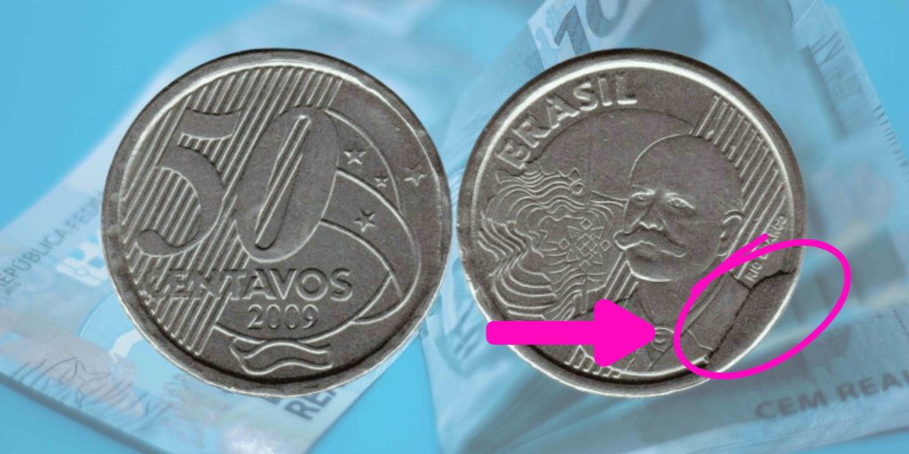 moeda de 50 centavos de 2009 moeda de 50 centavos de 2009