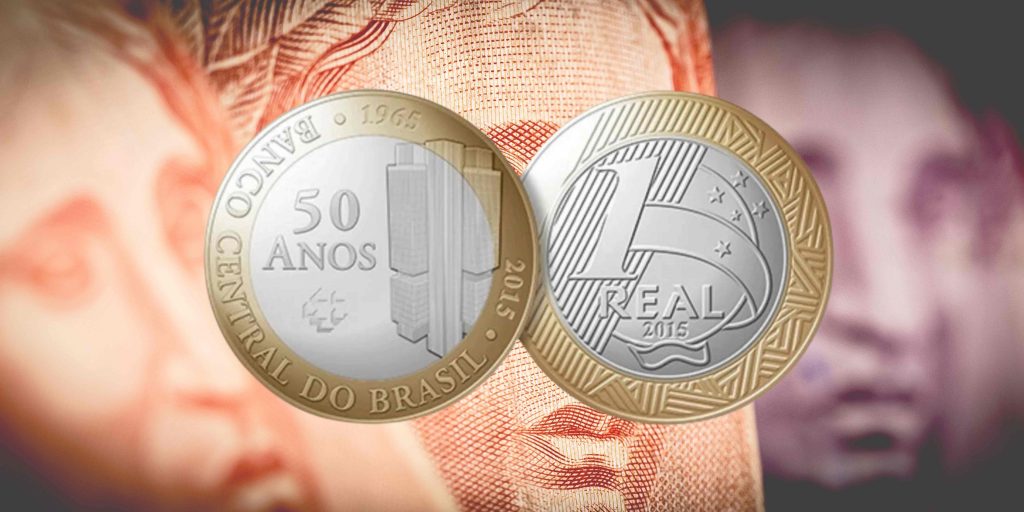Moeda de 50 anos do Banco Central Moeda de 50 anos do Banco Central
