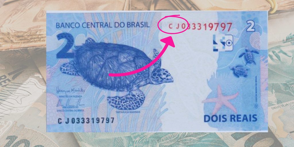 cédula de dois reais "CJ" cédula de dois reais "CJ"