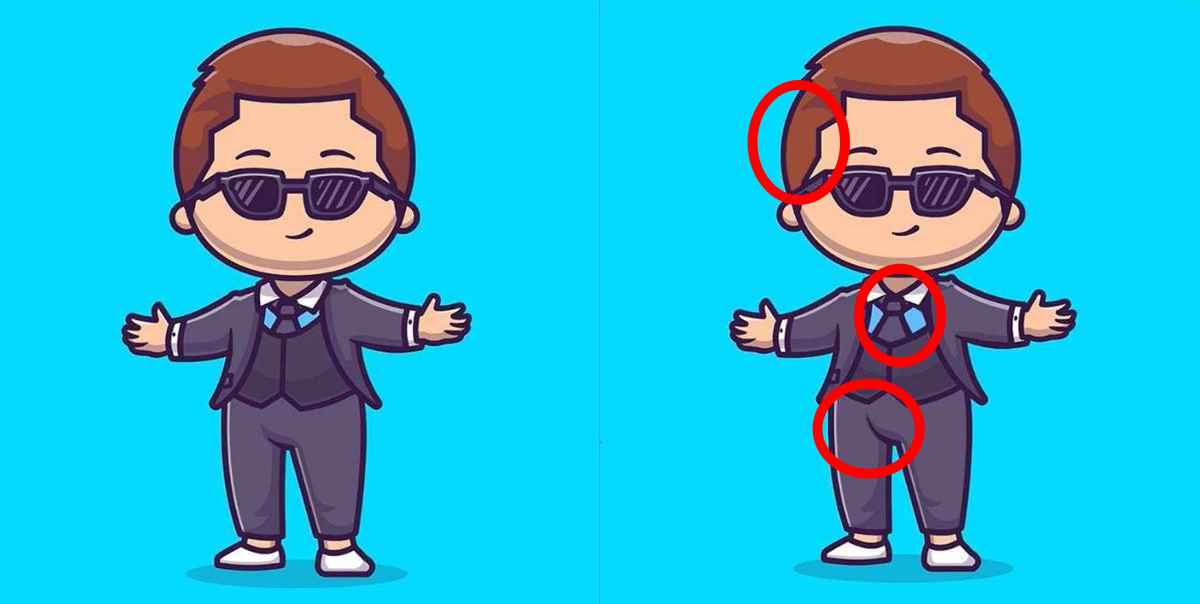 resposta do desafio das diferencas do garoto Resposta do desafio das diferenças do garoto.