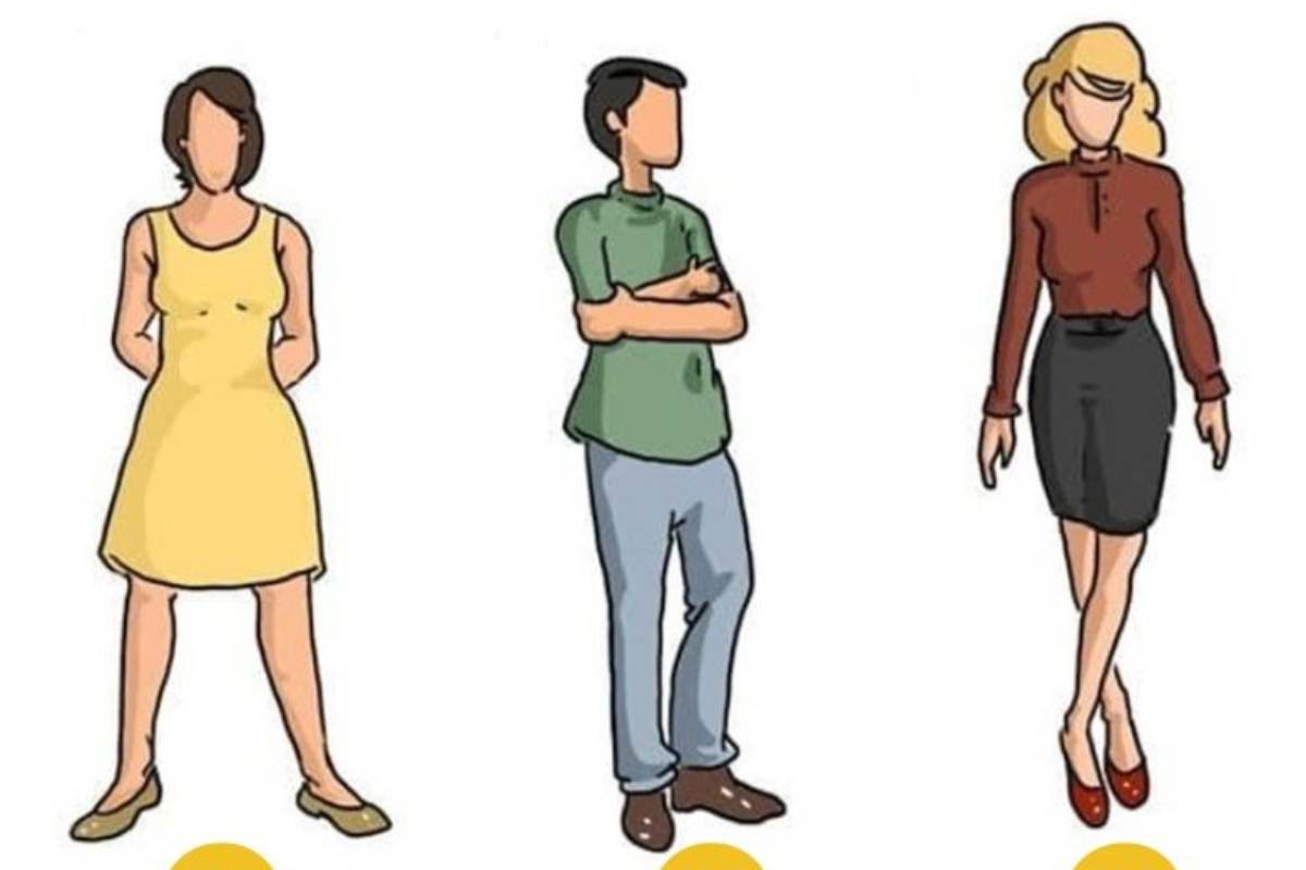 Teste de personalidade: posição dos pés.