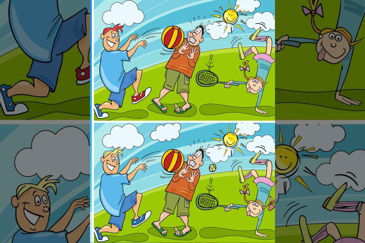 Jogo das diferenças dos quatro erros